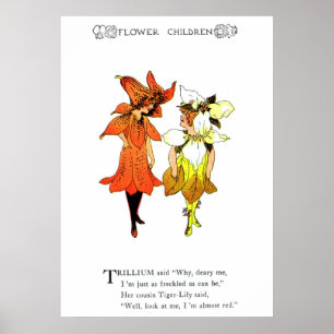 Trillium und Tiger-Lily Poster