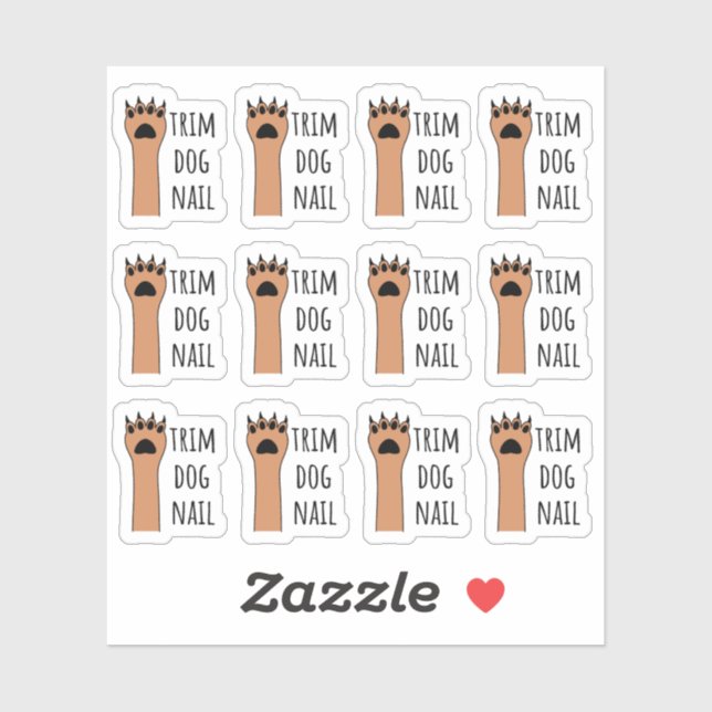 Trim Dog Nails Clipping Nail Erinnerung Pet Groomi Aufkleber (Blatt)