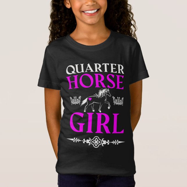 Trimestre Cheval T-shirt fille (Devant)