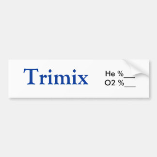 Trimix Behälter-Aufkleber Autoaufkleber