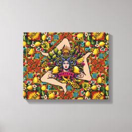 Trinacria Sicilia Leinwanddruck