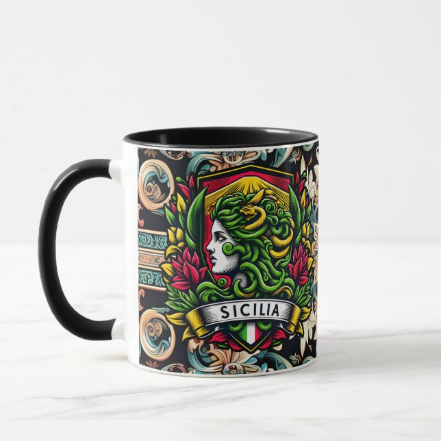 Trinacria sicilienne Mug (Gauche)