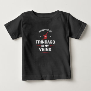 Trinbago in meinen Adern   Trini Stolz SCHWARZ Baby T-shirt