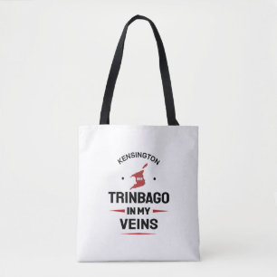 Trinbago in meinen Adern   Trini Stolz WEISS Tasche