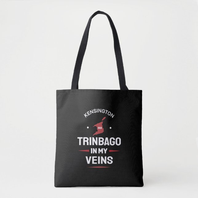 Trinbago in My Veins | Trini Pride BLACK Tasche (Vorderseite)