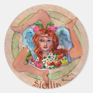 Trincircle2 Runder Aufkleber