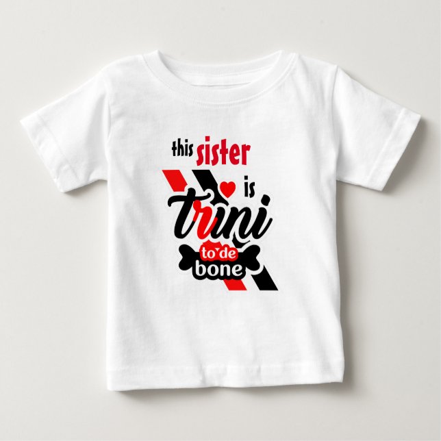 Trini 2 de bone Sister Baby T-shirt (Vorderseite)