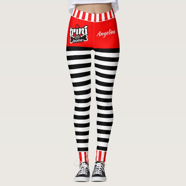 Trini-2D-Knochen (bearbeitbar) Leggings (Vorderseite)