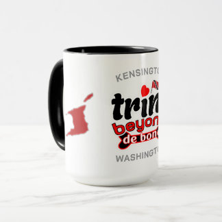 Trini Beyond Knochenkarte und Name WHITE Tasse