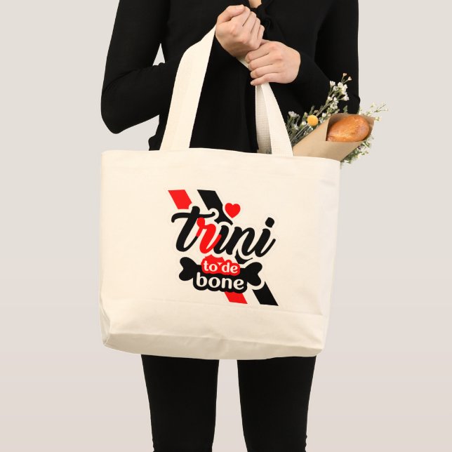 Trini to de Bone Jumbo Stoffbeutel (Vorderseite (Produkt))