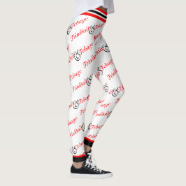 Trini/Trinidad und Tobago Patriotic - weiß Leggings