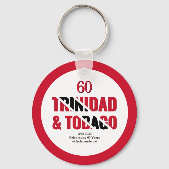 TRINIDAD 60 Jahre Unabhängigkeit Schlüsselanhänger (Vorderseite)