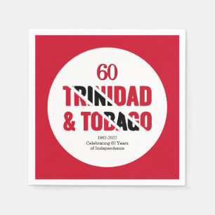 TRINIDAD 60 Jahre Unabhängigkeit Serviette