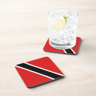 Trinidad and Tobago Flag Coaster Getränkeuntersetzer