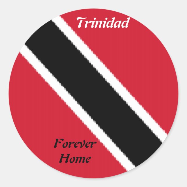 Trinidad-Aufkleber Runder Aufkleber (Vorderseite)