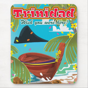 Trinidad Cartoon Reiseplakat Mousepad
