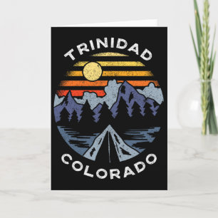 Trinidad Colorado Berge Urlaub Camping Andenken Karte