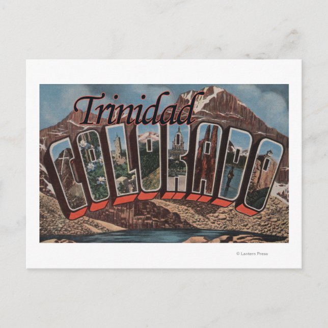 Trinidad, Colorado - Große Briefszenen Postkarte (Vorderseite)