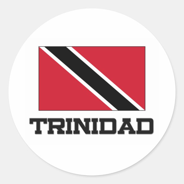 Trinidad Flag Runder Aufkleber (Vorderseite)