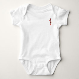 Trinidad in stilisierter Text Grafik mit Herz Baby Strampler