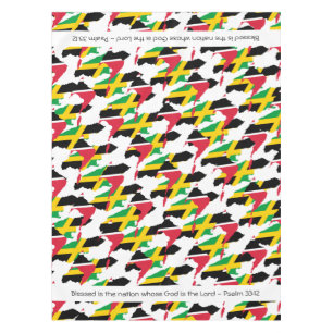 TRINIDAD JAMAICA Flag Geeignete Schrift Tischdecke
