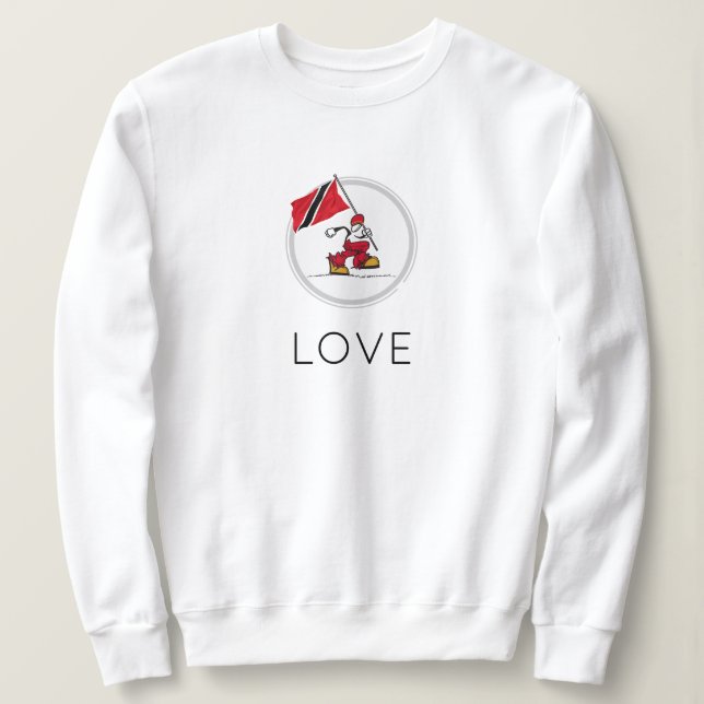 Trinidad Liebe | Modernes Minimalistisches Sweat-S Sweatshirt (Design vorne)