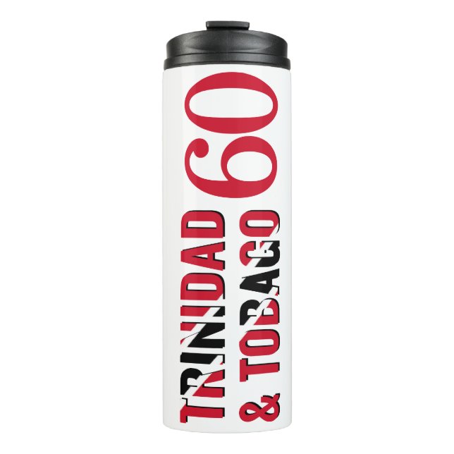 TRINIDAD Monogramm zum 60. Jahrestag Thermosbecher (Vorderseite)