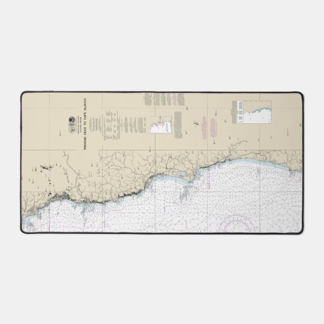 Trinidad se dirige vers Cape Blanco Carte Nautique (Recto)