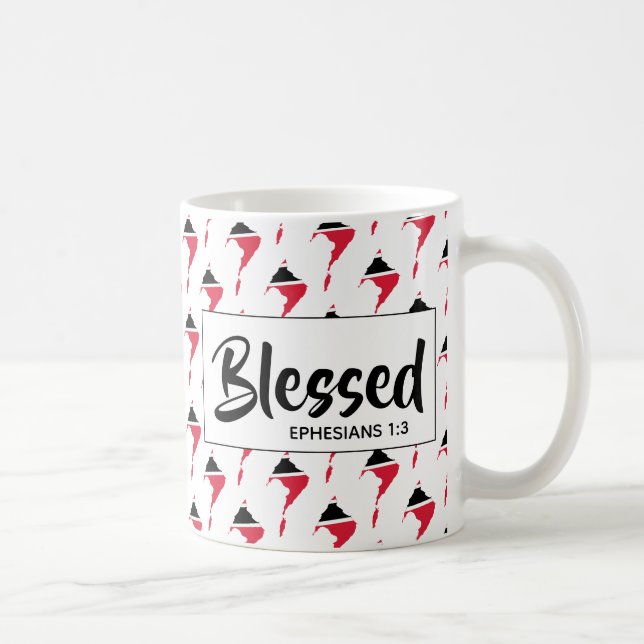 TRINIDAD Selige Ephesianer Christliche Schrift Kaffeetasse (Rechts)