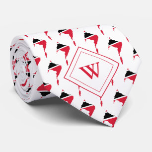 TRINIDAD TOBAGO Christian Scripture J3:16 Monogram Krawatte