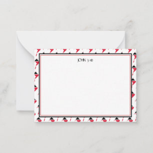 TRINIDAD TOBAGO Christlich Scripting Custom Mitteilungskarte