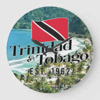 "Trinidad & Tobago Est. 1962" Strand mit Flagge