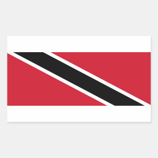 Trinidad Tobago Flag Rectangle Glossy Stickers