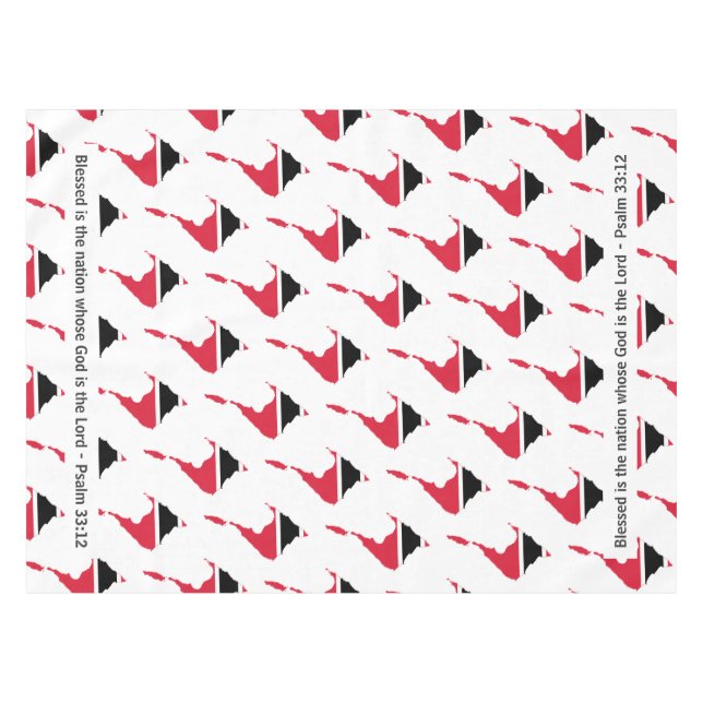 TRINIDAD & TOBAGO Gesegnete Nation Tischdecke (Vorderseite (Horizontal))