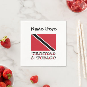 Trinidad-Tobago Trinidad Flag Personalisierte Serv Serviette