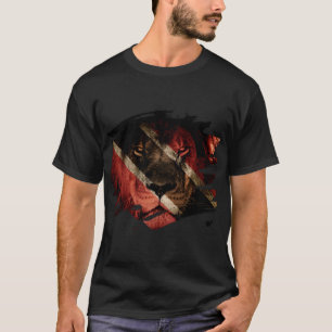 Trinidad- u. Tobago-Flagge u. afrikanisches T-Shirt