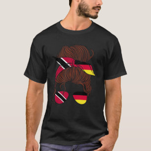 Trinidad und Deutschland Mix Half Trinidadian Hälf T-Shirt