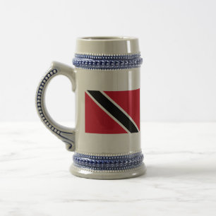 Trinidad- und Tabakflagge Bierglas