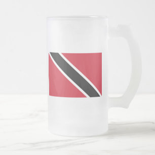 Trinidad- und Tabakflagge Mattglas Bierglas