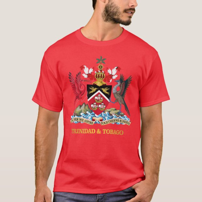 Trinidad und Tobago COA T - Shirt (Vorderseite)