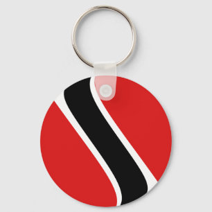 Trinidad und Tobago Fisheye Flag Schlüsselanhänger