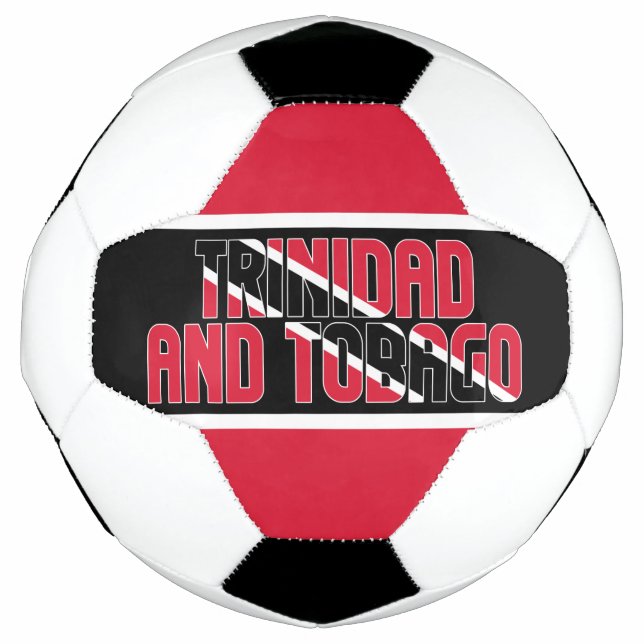 Trinidad und Tobago Flag Adortable Patriotic Fußball (Vorderseite)