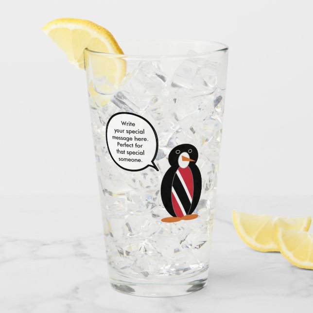 Trinidad und Tobago Flag als Rednerin von Frau Pen Glas (Vorderseite Ice)