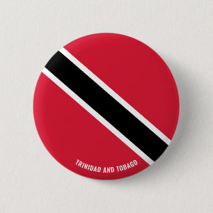 Trinidad und Tobago Flag Charming Patriotic Button