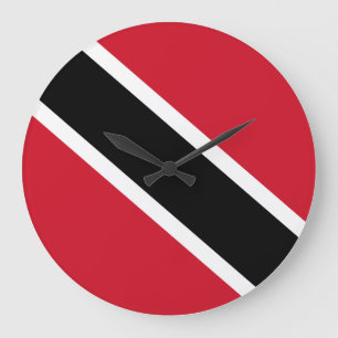 Trinidad und Tobago Flag Große Wanduhr