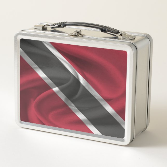 Trinidad und Tobago Flag Metall Brotdose (Vorderseite)