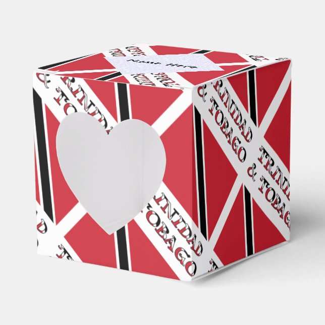 Trinidad und Tobago Flag mit Ihrem Namen Geschenkschachtel (Vorderseite)