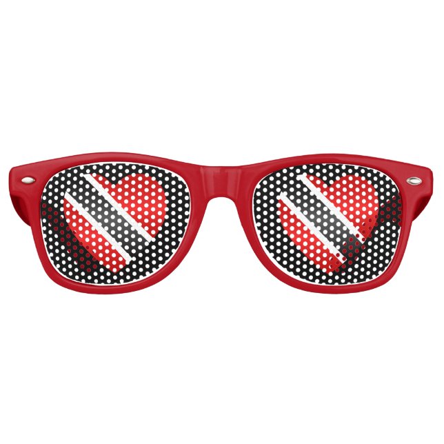 Trinidad und Tobago Flag Partybrille (Vorderseite)