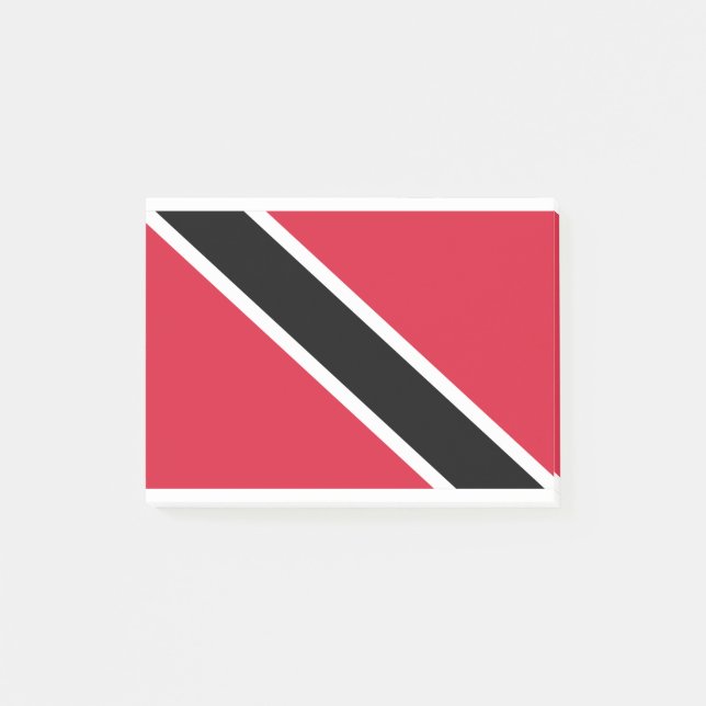 Trinidad und Tobago Flag Post-it Klebezettel (Vorderseite)
