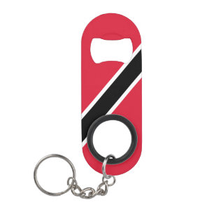Trinidad und Tobago Flag Red Schwarz-weiß Patrioti Mini Flaschenöffner